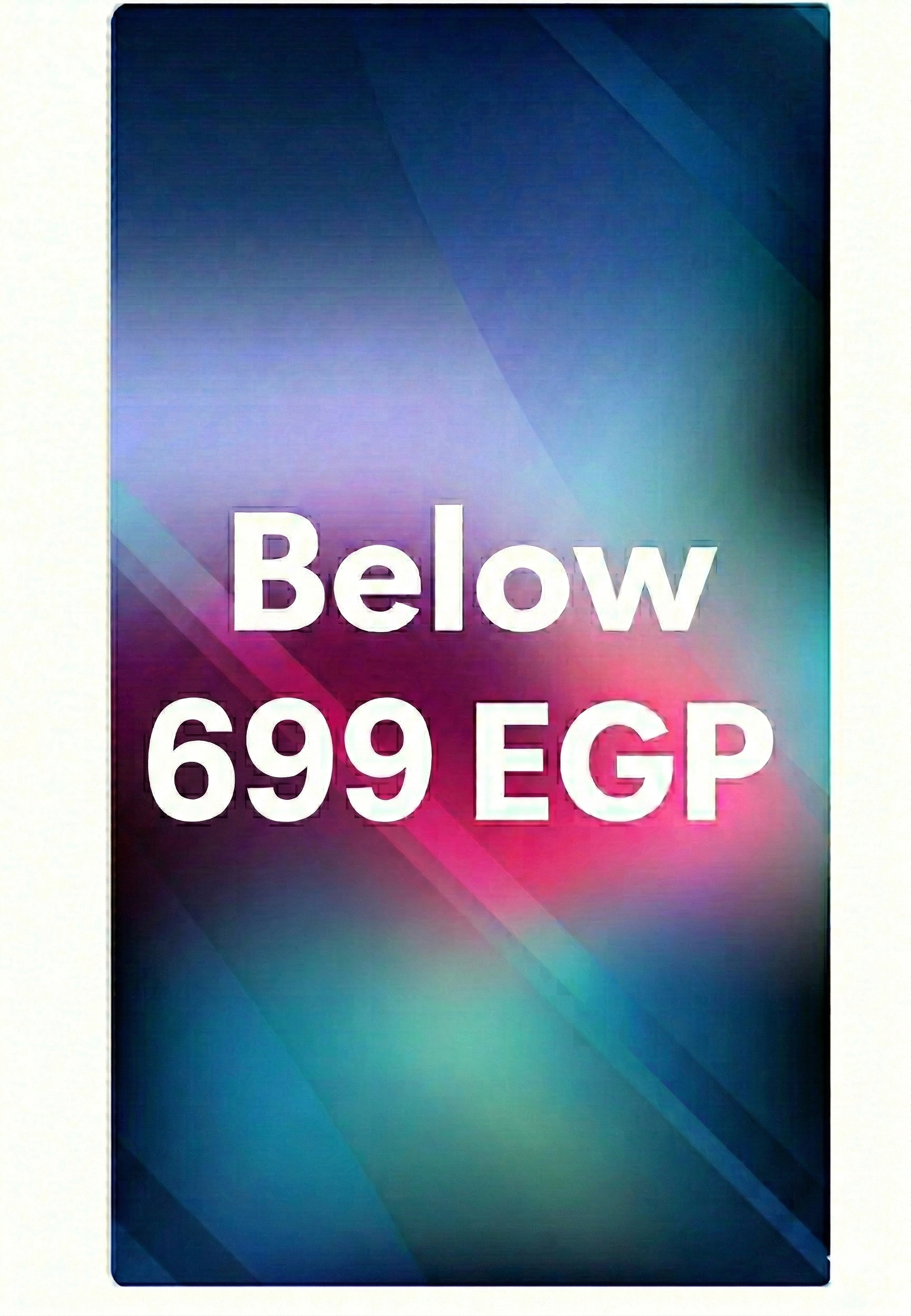 Below 699 EGP