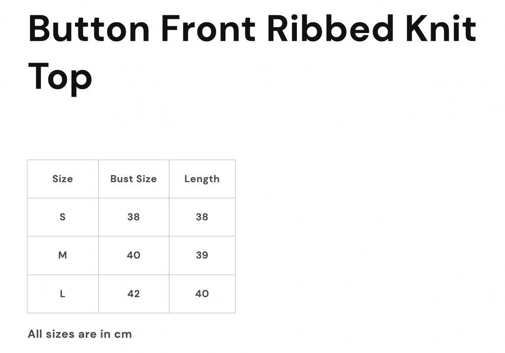 Button Front Ribbed Knit Top