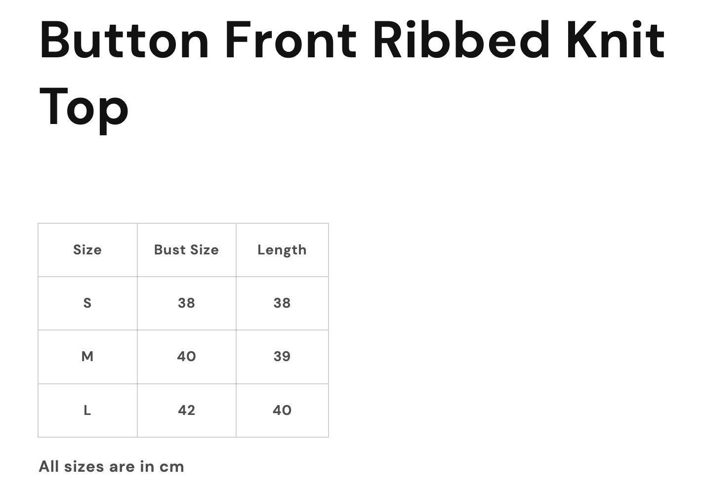 Button Front Ribbed Knit Top