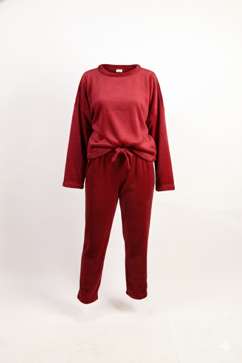 Drop Shoulder Pajama Set
