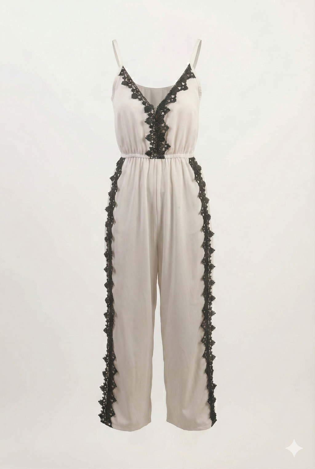 Lace Backless Romper