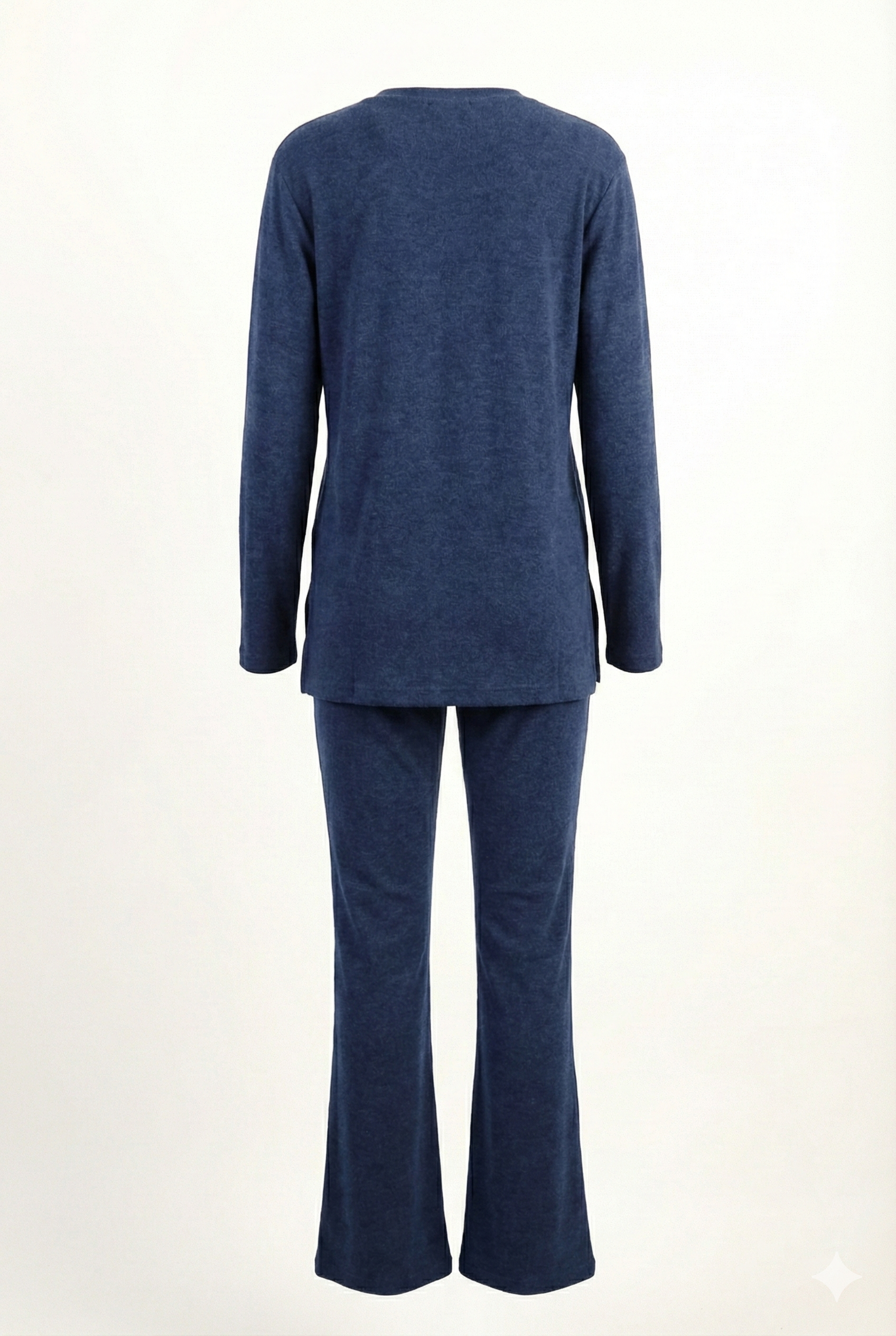 Split Top & Flare Leg Pants Set