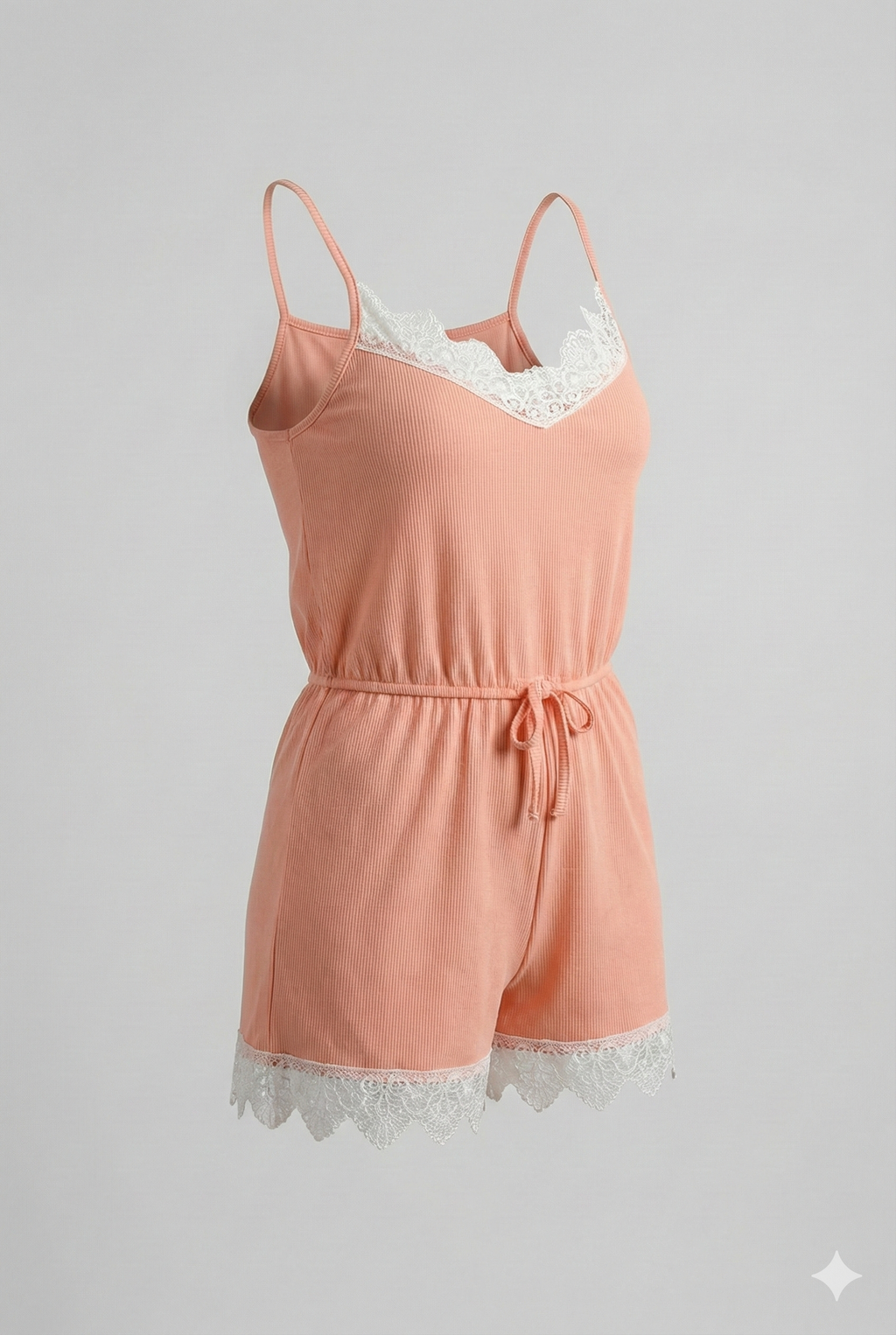Rib Knit Sleep Romper