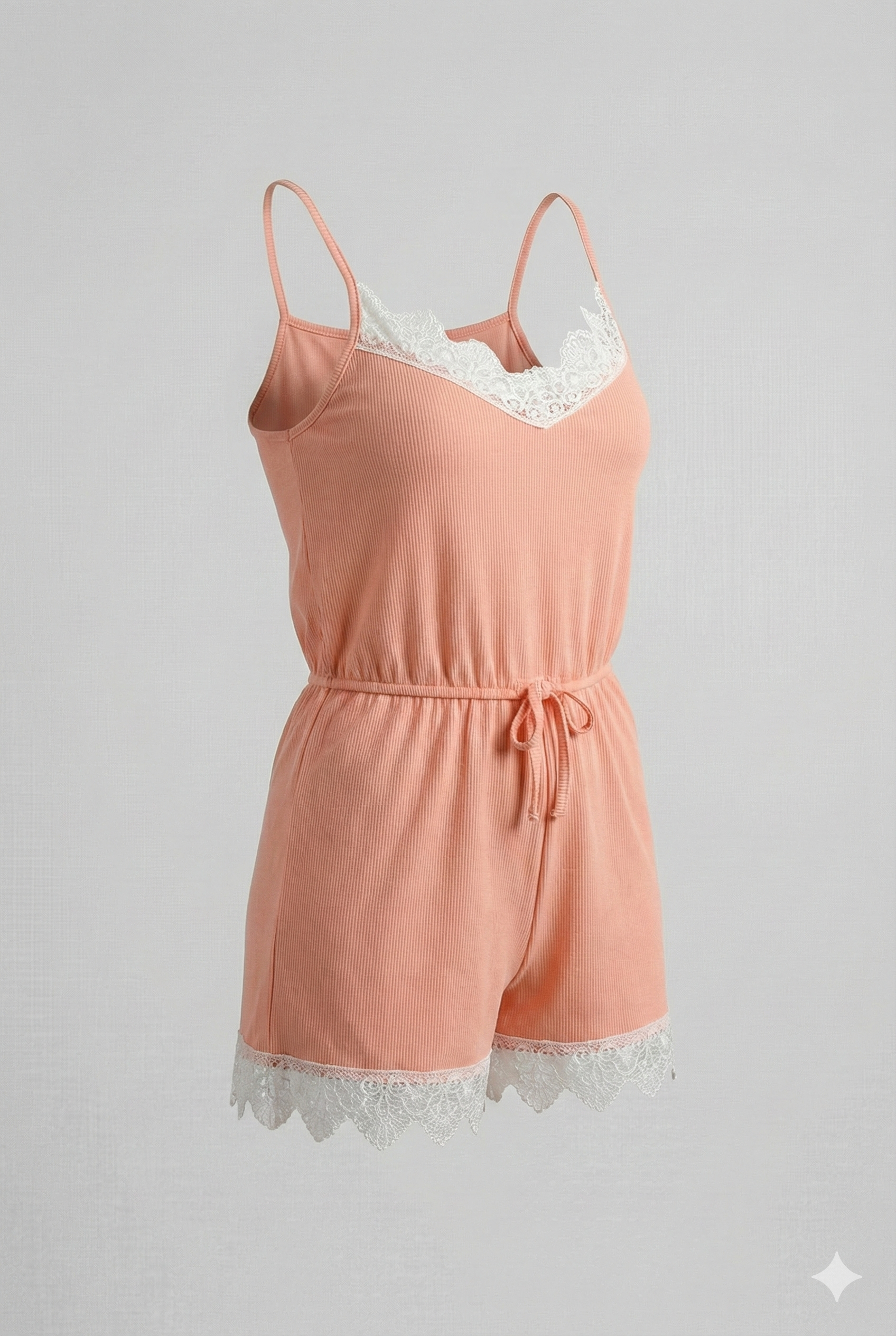 Rib Knit Sleep Romper