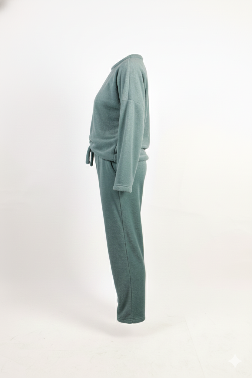 Drop Shoulder Pajama Set