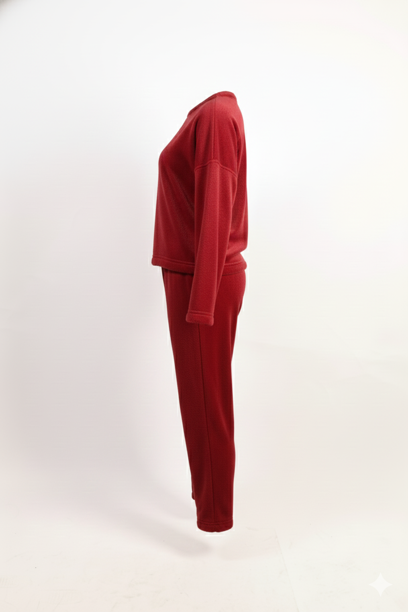 Drop Shoulder Pajama Set