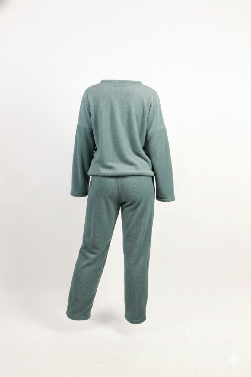 Drop Shoulder Pajama Set