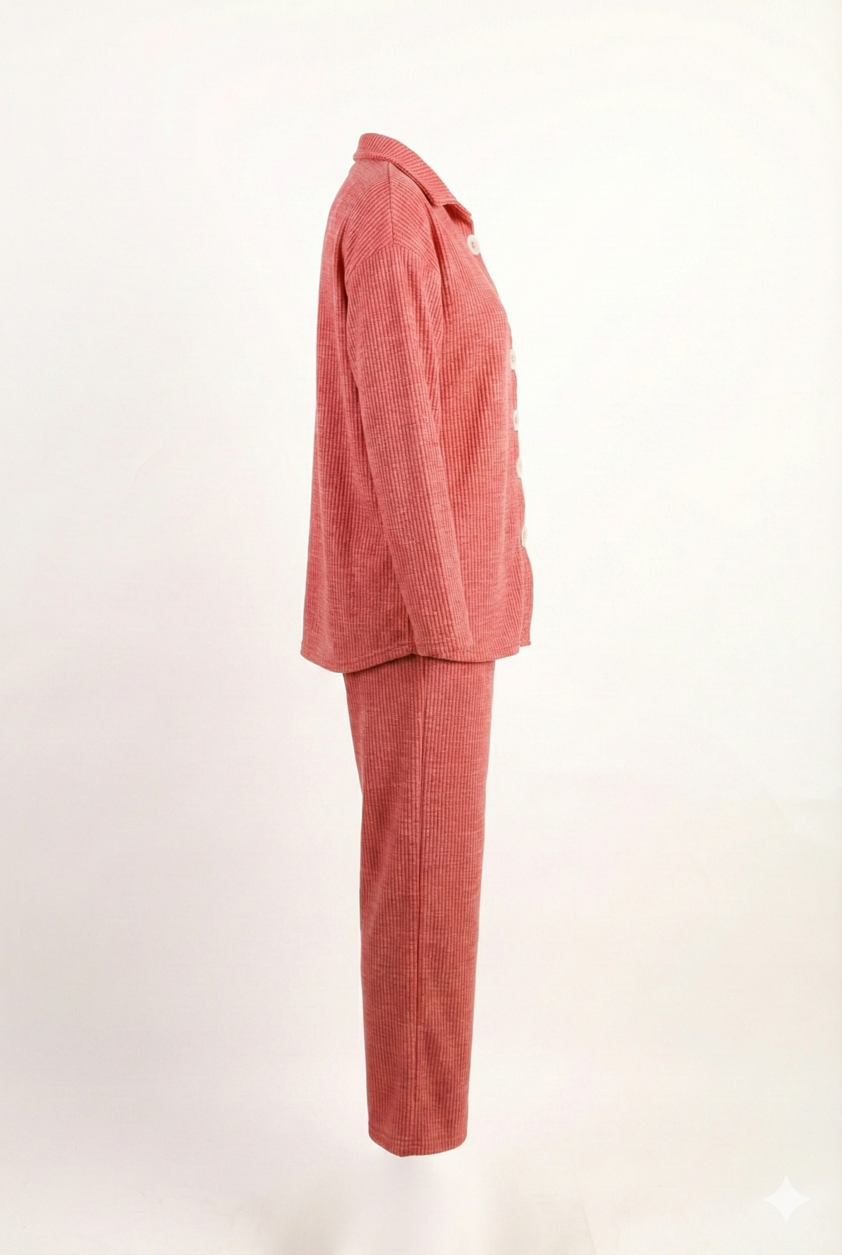 Plaid Button Pajama Set