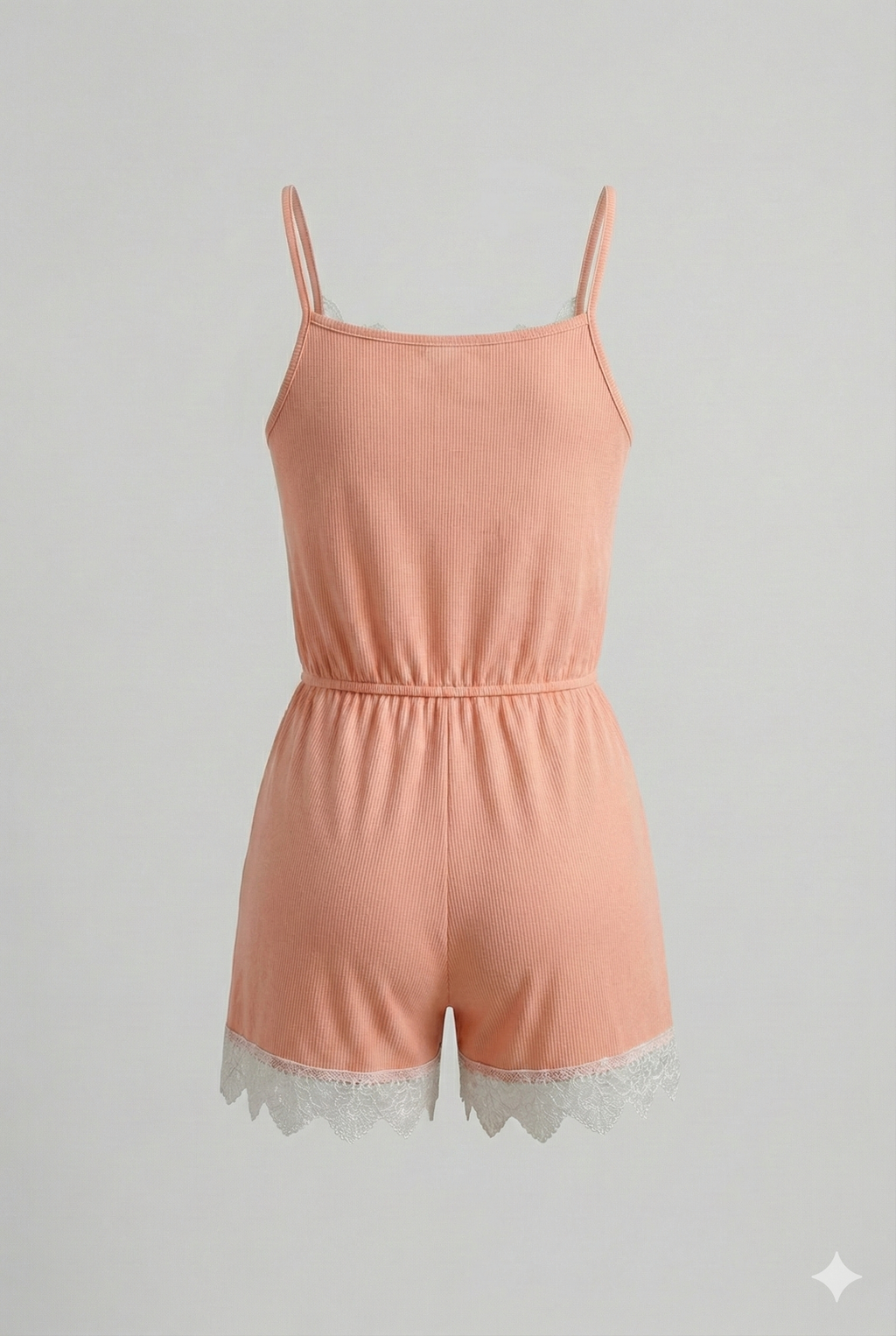 Rib Knit Sleep Romper