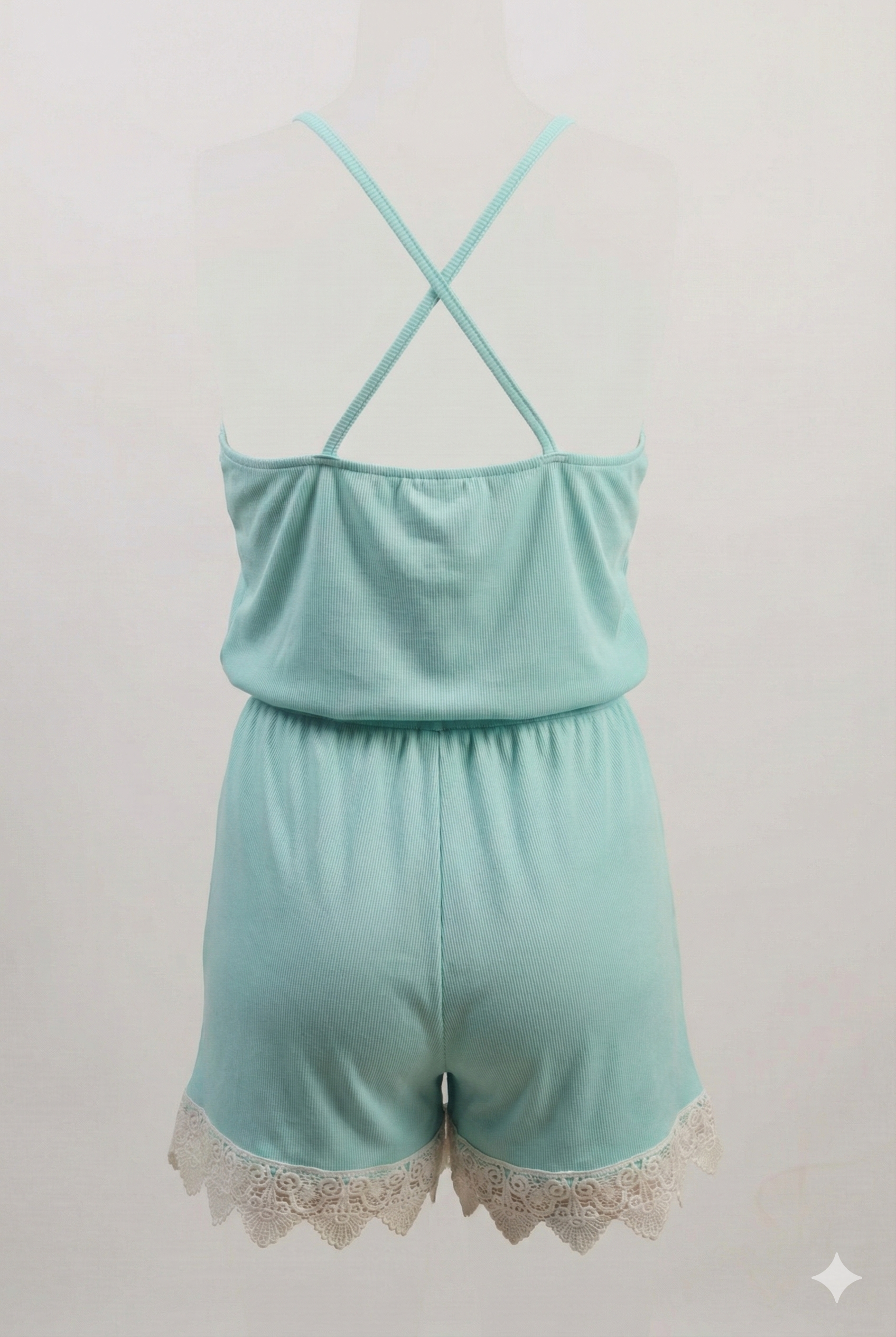 Rib Knit Sleep Romper