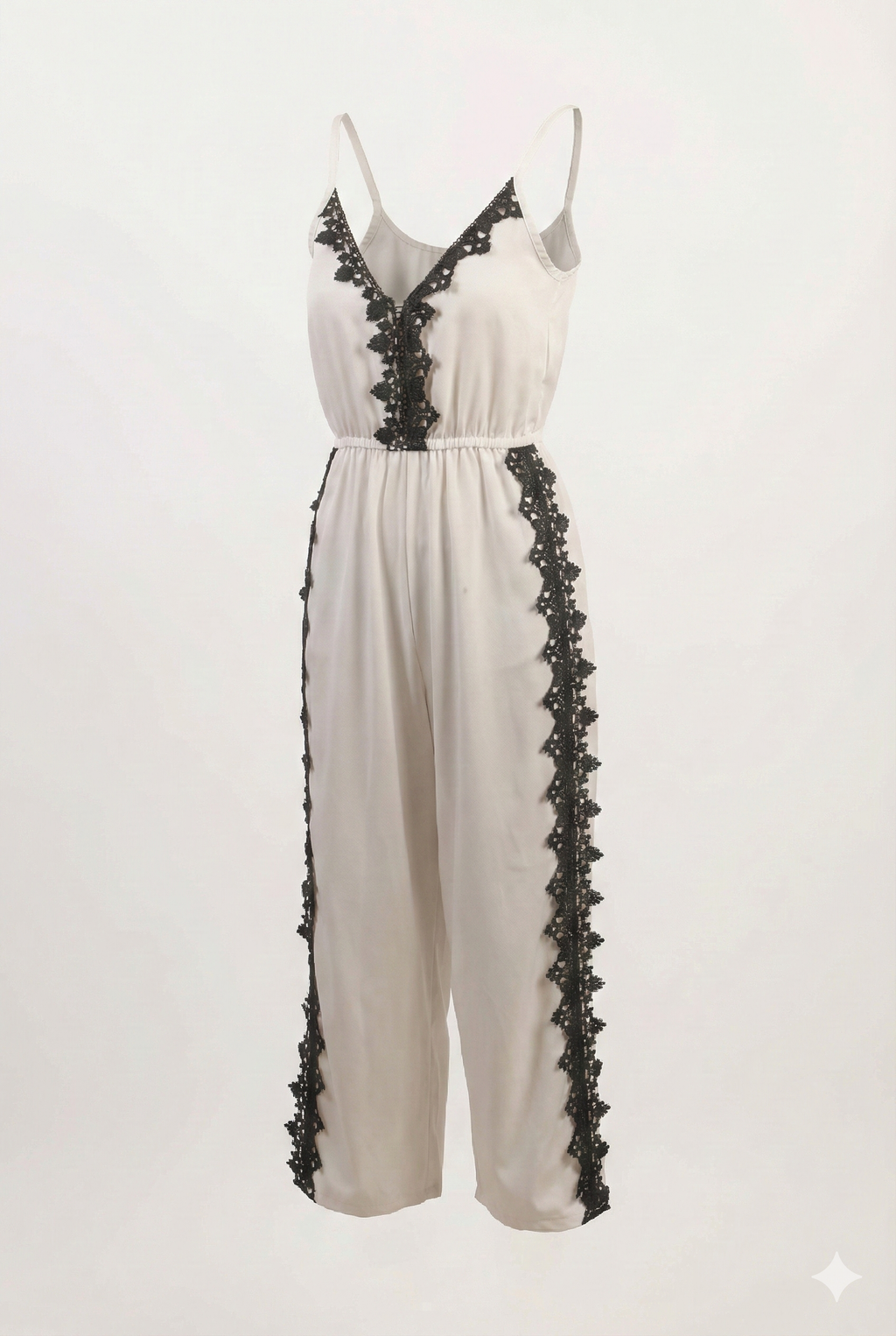 Lace Backless Romper