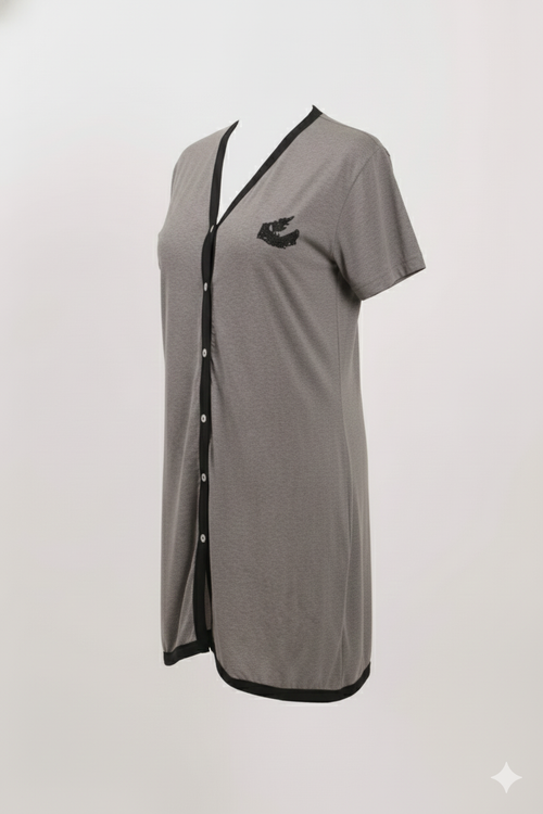Button Front Sleepshirt
