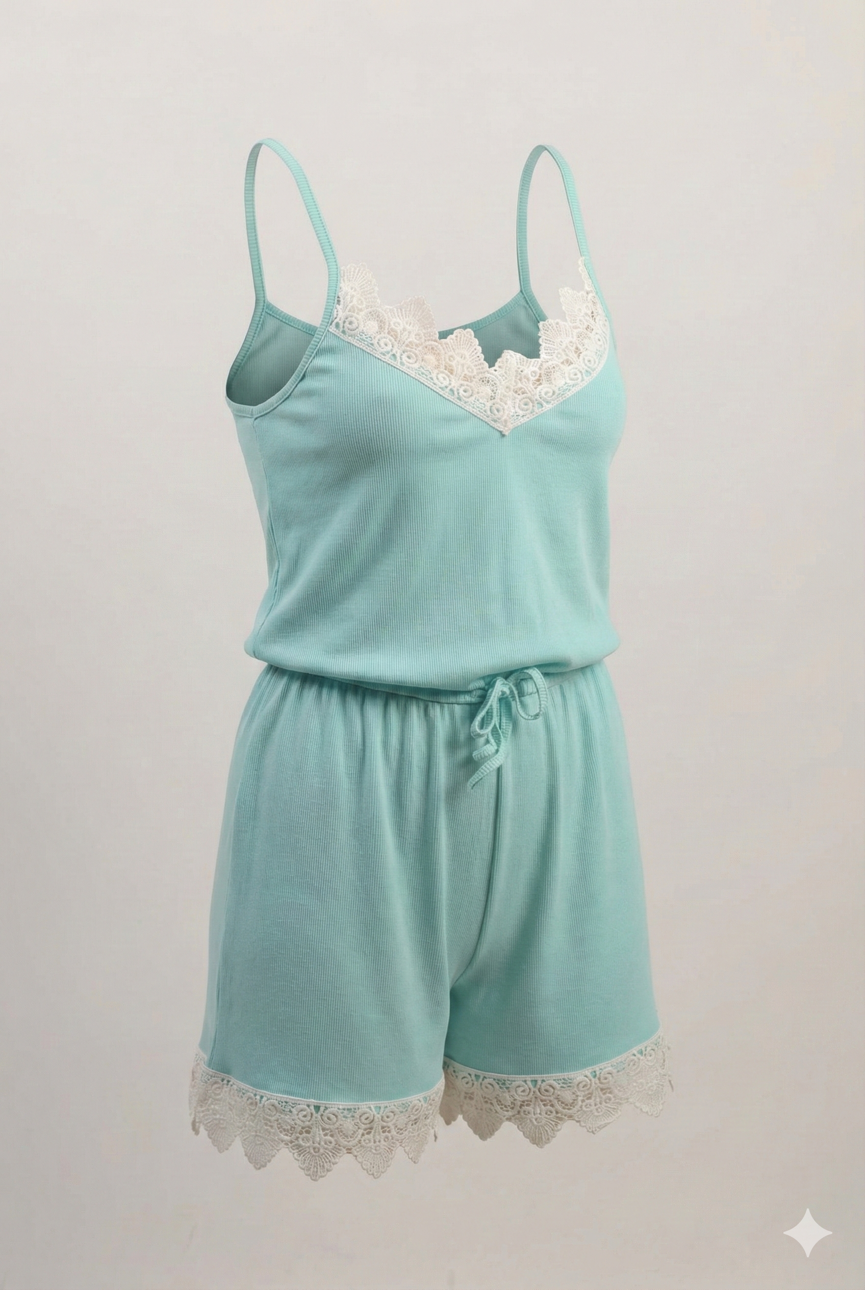 Rib Knit Sleep Romper