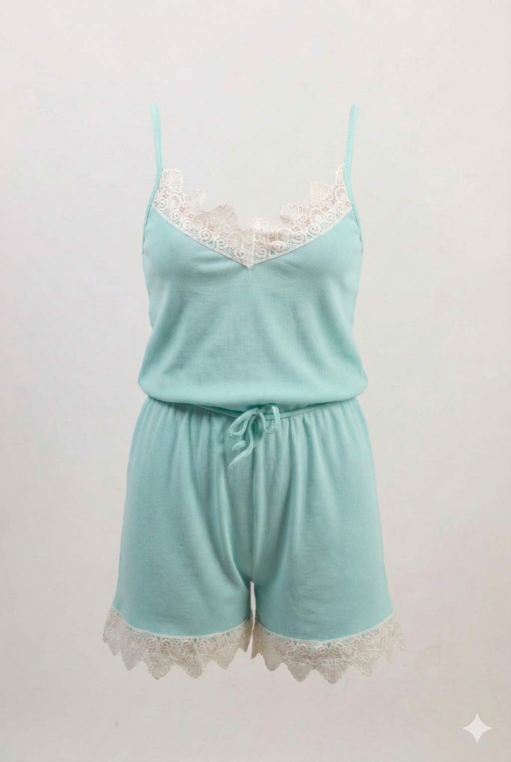 Rib Knit Sleep Romper