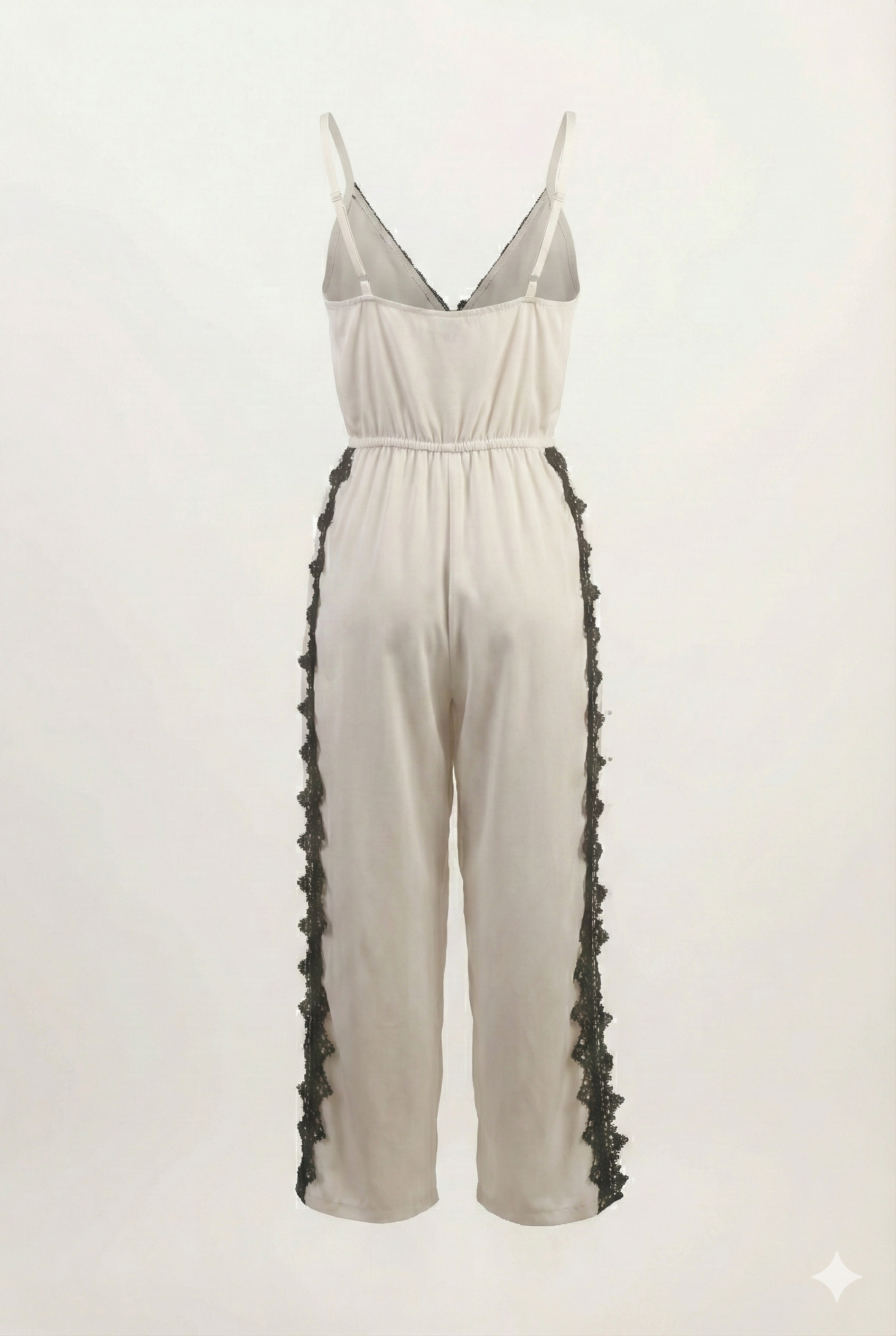 Lace Backless Romper