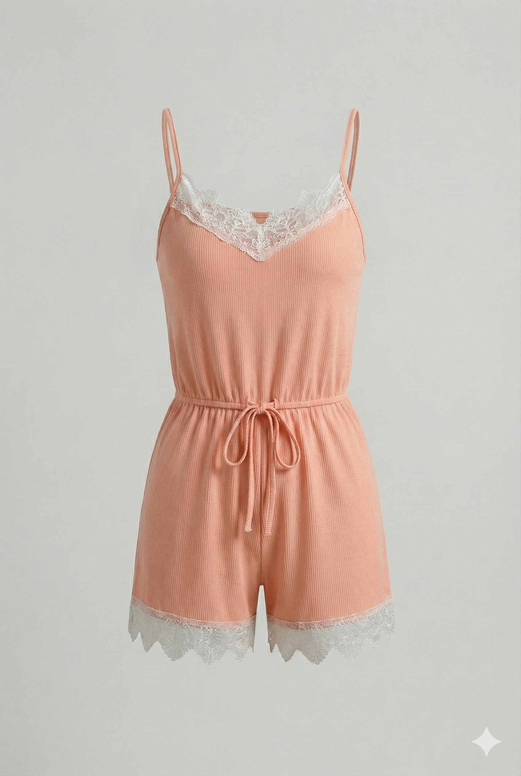 Rib Knit Sleep Romper