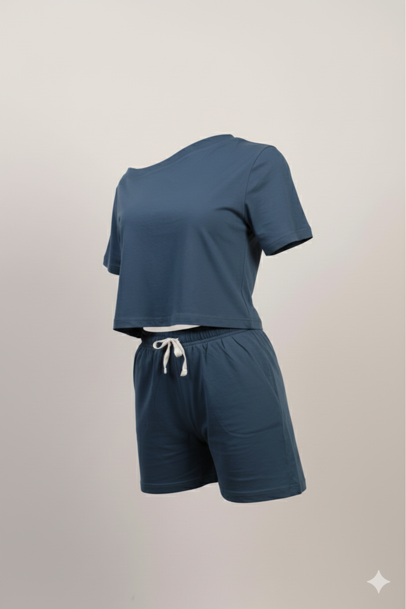 One Shoulder top & Short Set