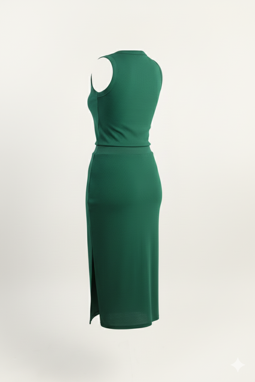 Ribbed Crop Knit Top