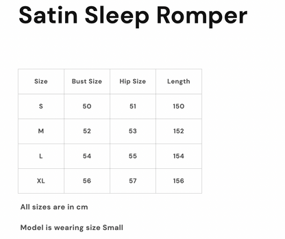 Satin Sleep Romper