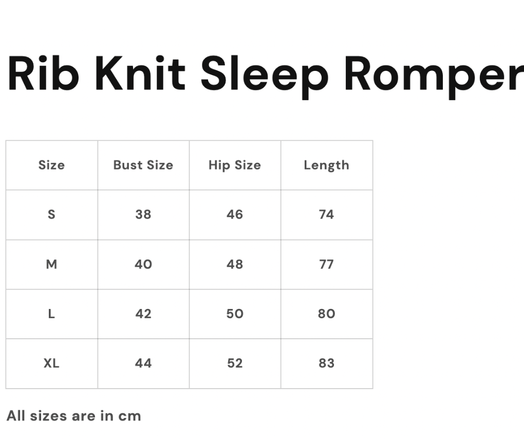 Rib Knit Sleep Romper