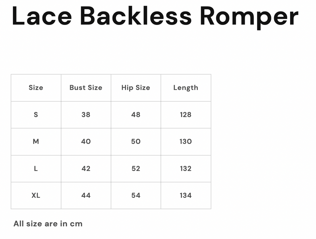 Lace Backless Romper