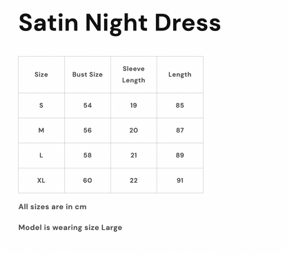 Satin Night Dress