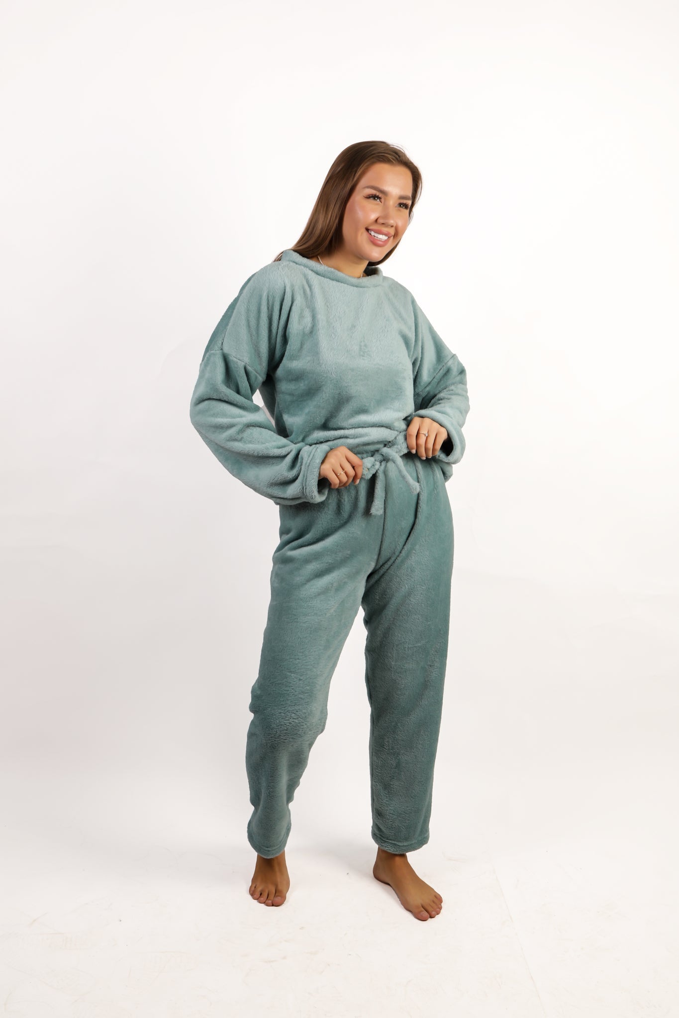 Drop Shoulder Pajama Set