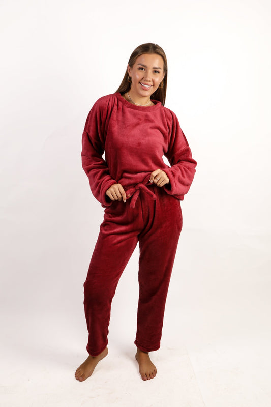 Drop Shoulder Pajama Set