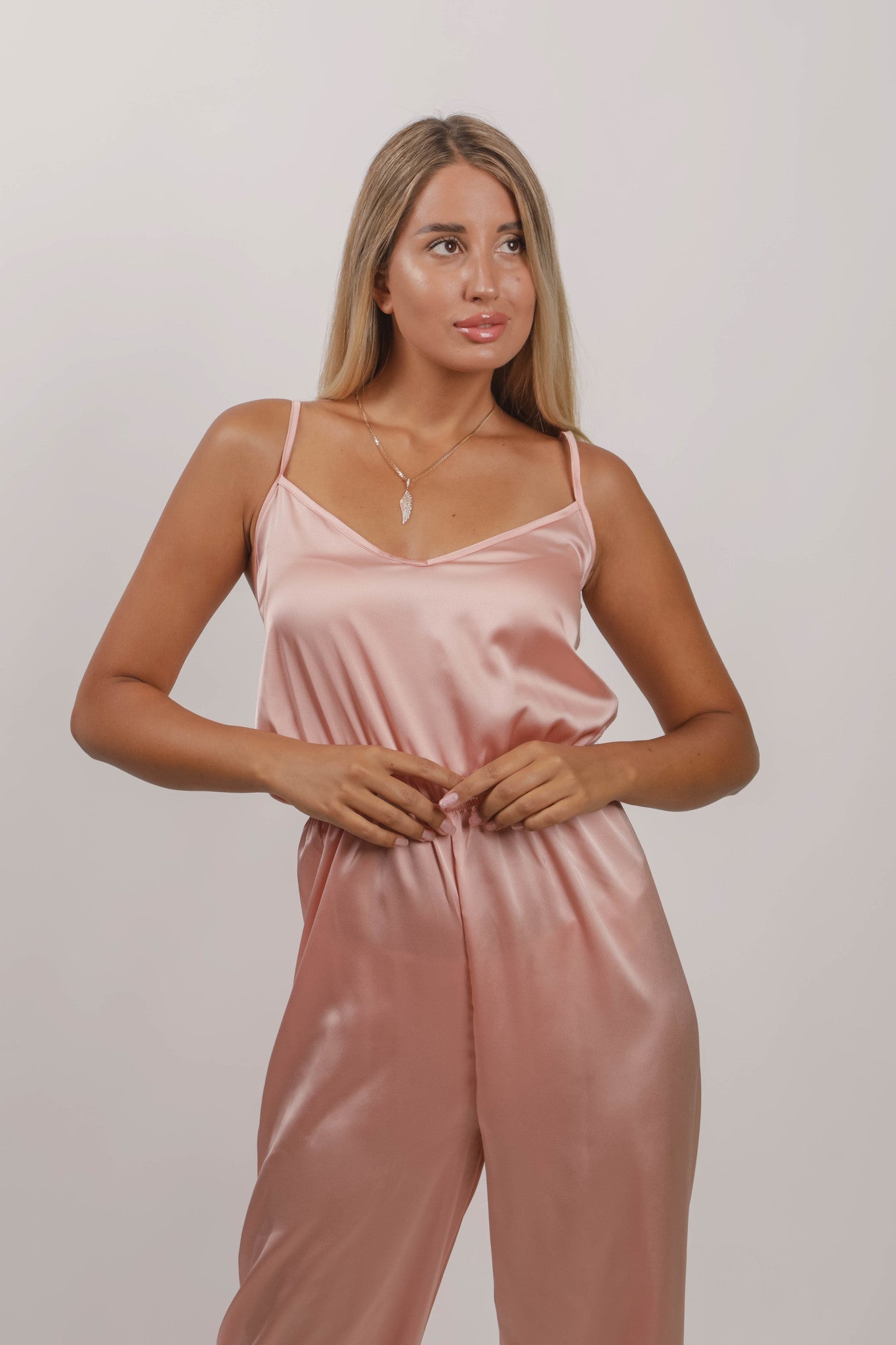 Satin Sleep Romper